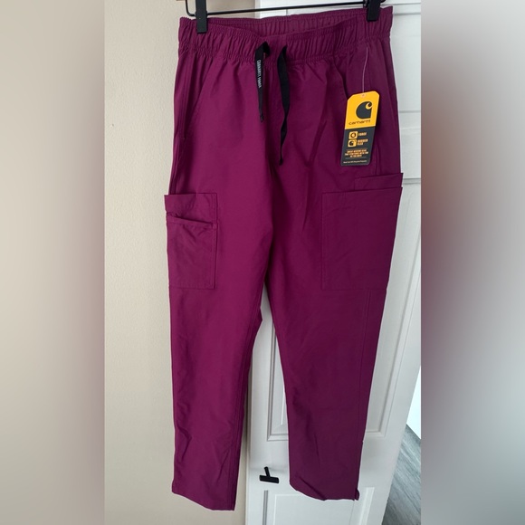 Carhartt Pants - Carhartt Force Rugged Flex Burgundy Utility Uniform Workwear Pants NWT XS